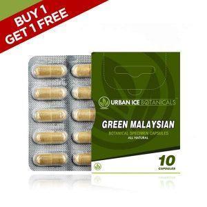 BOGO - Green Malaysian 10 Count Blister Pack <span> Last Call! </span>