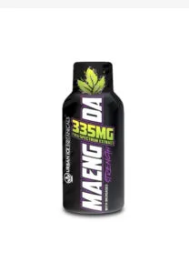 Bottle displaying "335MG" text, standing on white background.