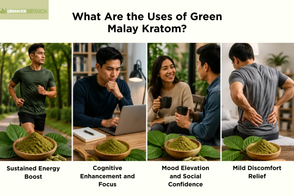 what are the uses of green malay kratom