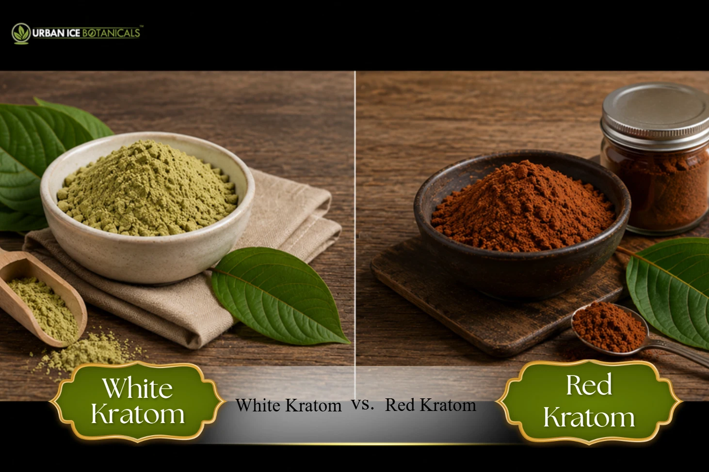 white vs red kratom
