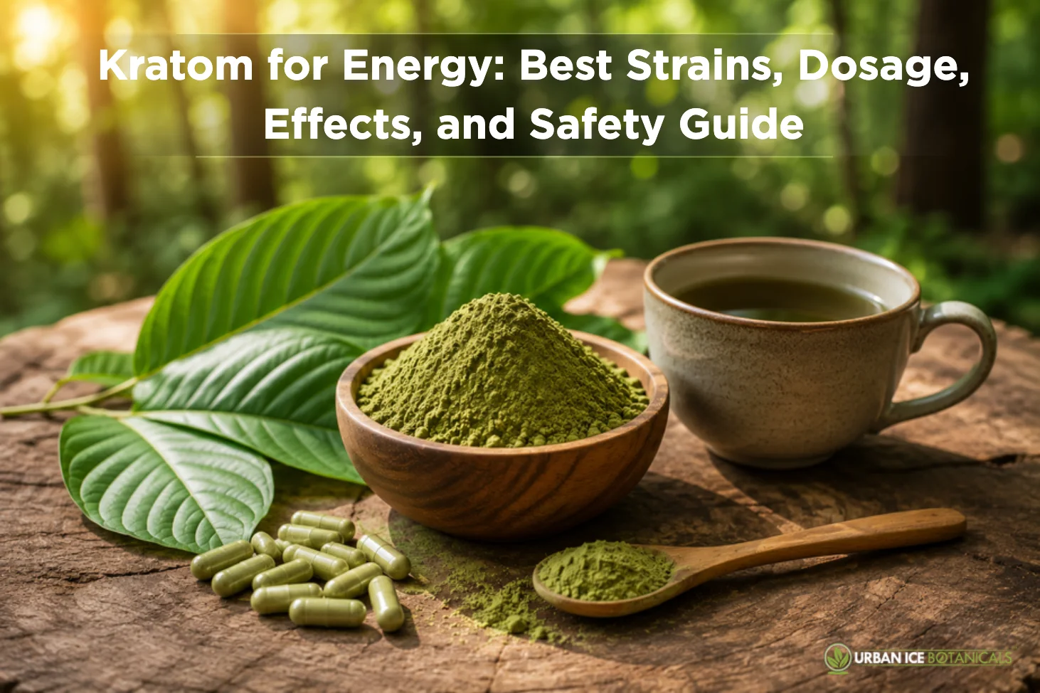 Kratom for Energy: Best Strains, Dosage, Effects, and Safety Guide