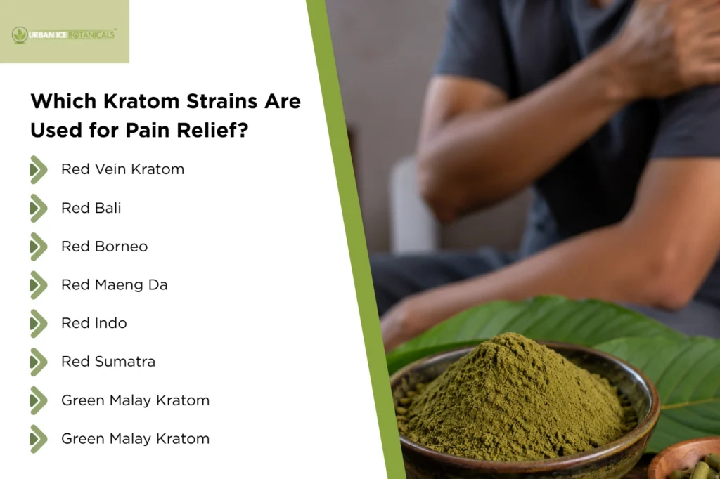 Which Kratom Strains Are Used for Pain Relief