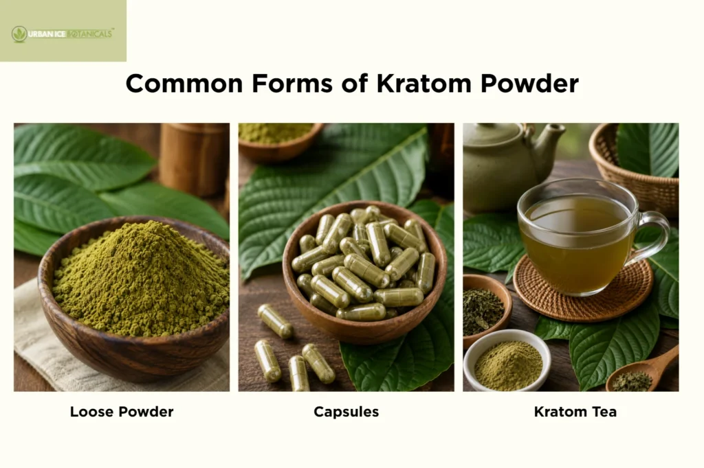 Kratom Extract vs Powder: Differences, Potency, Safety, and How to Choose 7 Common Forms of Kratom Powder